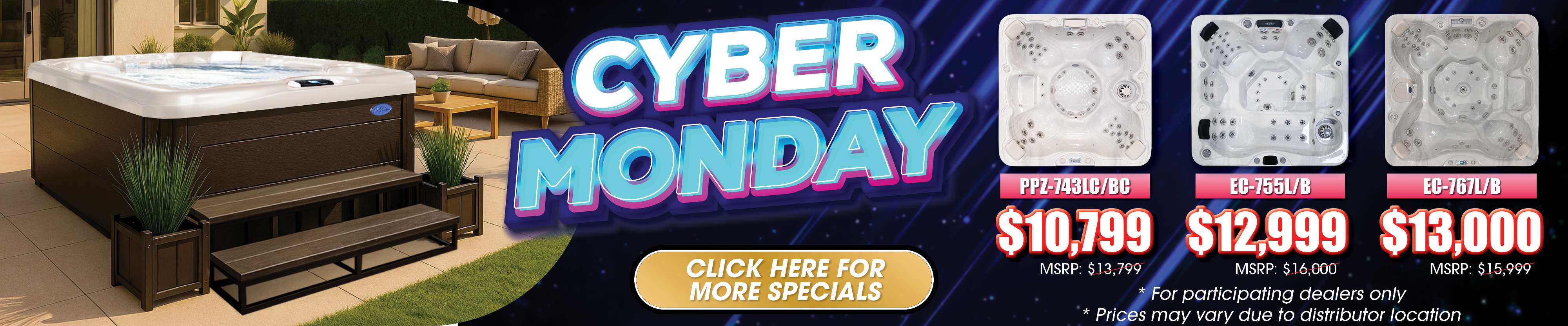 Calspas hot tub being used in a family setting - Largo