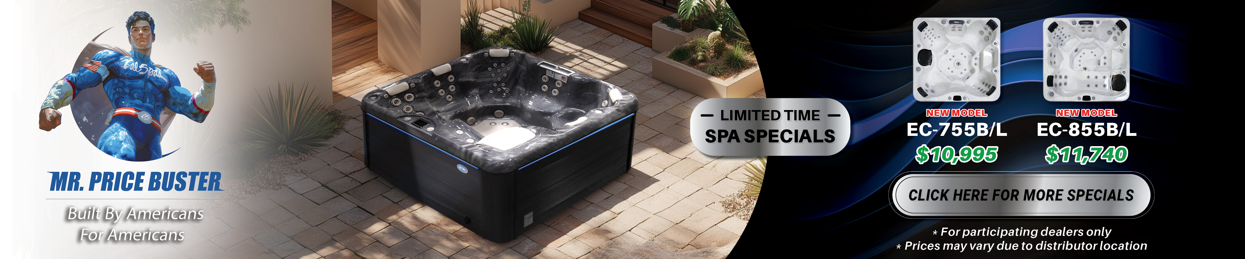 Calspas hot tub being used in a family setting - Largo